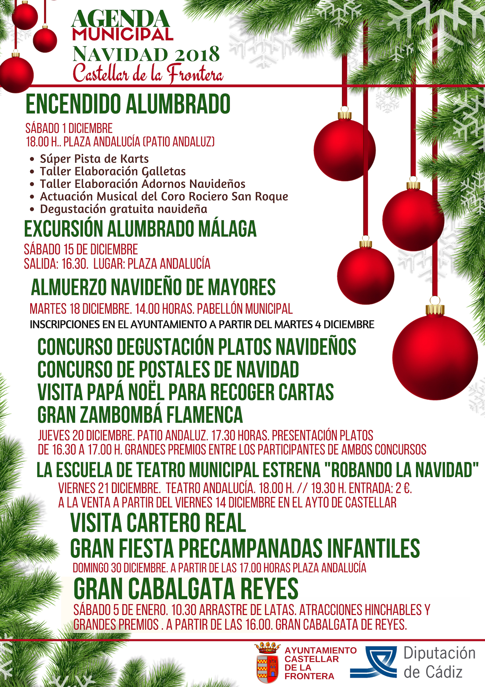 PROGRAMACIÓN MUNICIPAL NAVIDAD 2018 2019 CASTELLAR DE LA FRONTERA