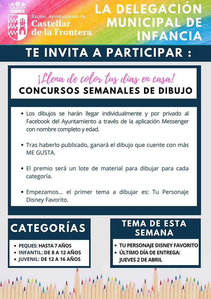 Mañana, último día para la entrega de dibujos del Concurso Semanal en  Facebook