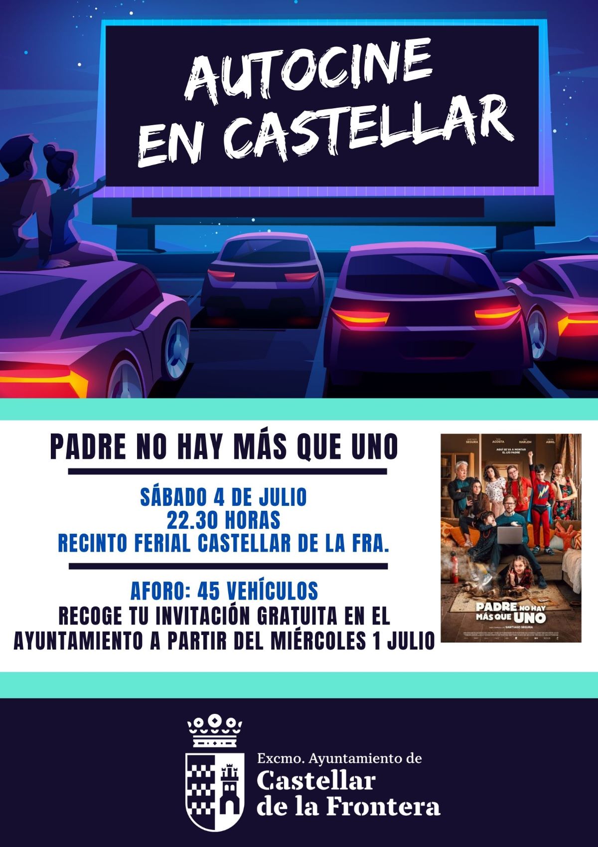 FIESTAS CELEBRA ESTE SÁBADO LA PRIMERA SESIÓN DE AUTOCINE